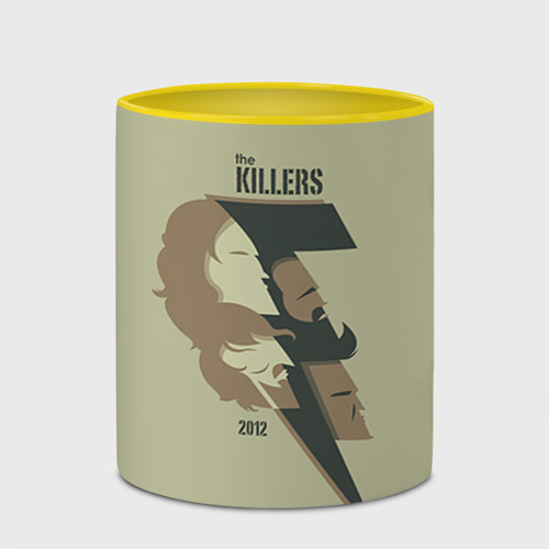 Кружка с полной запечаткой The Killers 8, цвет белый + желтый - фото 4