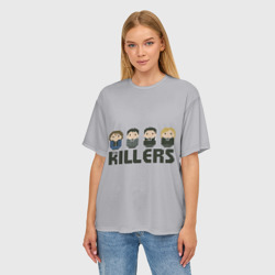 Женская футболка oversize 3D The Killers 3 - фото 2