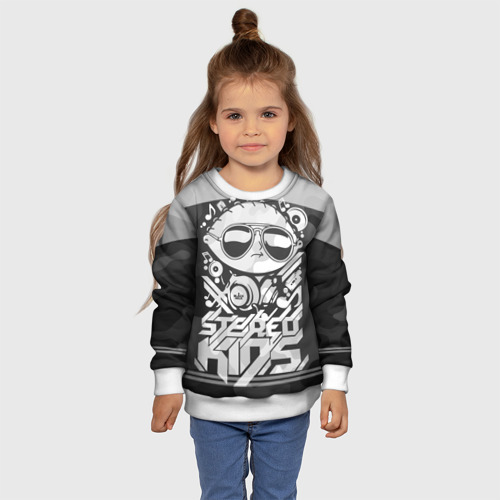 Детский свитшот 3D Black Milk Stereo Kids, цвет 3D печать - фото 7