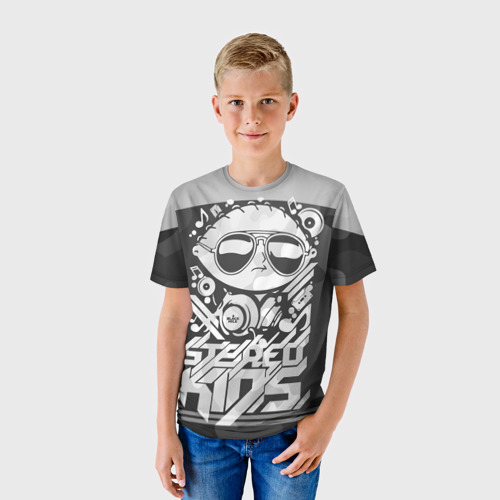 Детская футболка 3D Black Milk Stereo Kids, цвет 3D печать - фото 3