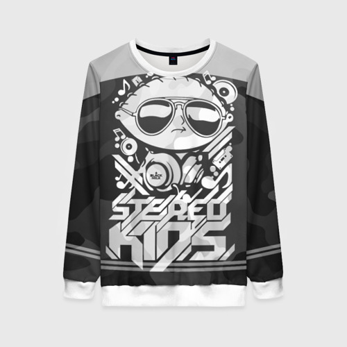 Женский свитшот 3D Black Milk Stereo Kids