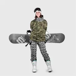 Накидка на куртку 3D Охотничий камуфляж с утками - фото 2