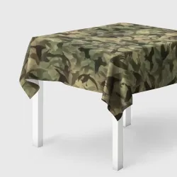 Скатерть 3D Охотничий камуфляж с утками