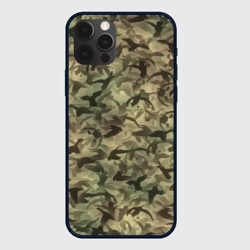Чехол для iPhone 12 Pro Охотничий камуфляж с утками