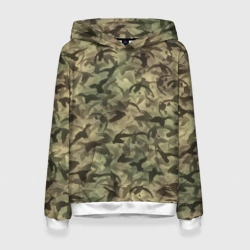 Женская толстовка 3D Охотничий камуфляж с утками