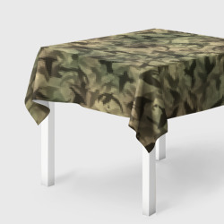 Скатерть 3D Охотничий камуфляж с утками