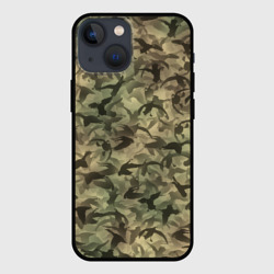 Чехол для iPhone 13 mini Охотничий камуфляж с утками