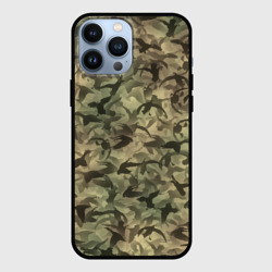 Чехол для iPhone 13 Pro Max Охотничий камуфляж с утками
