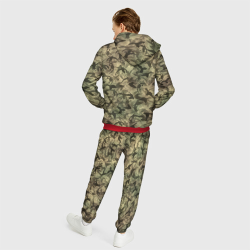 Мужской костюм 3D Охотничий камуфляж с утками, цвет красный - фото 4