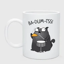 Кружка керамическая Ba-dum-tss