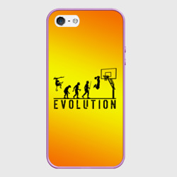 Чехол для iPhone 5/5S матовый Эволюция баскетбола