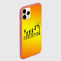 Чехол для iPhone 11 Pro матовый Эволюция баскетбола - фото 2