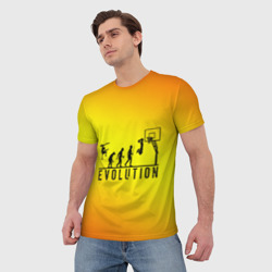 Мужская футболка 3D Эволюция баскетбола - фото 2