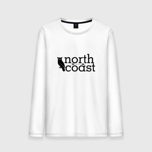 Мужской лонгслив хлопок IDC North coast, цвет белый