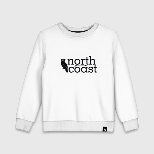 Детский свитшот хлопок IDC North coast, цвет белый