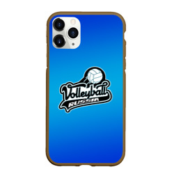 Чехол для iPhone 11 Pro Max матовый Volleyball Russia