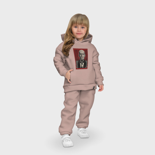 Детский костюм хлопок Oversize Твин Пикс 3, цвет пыльно-розовый - фото 7