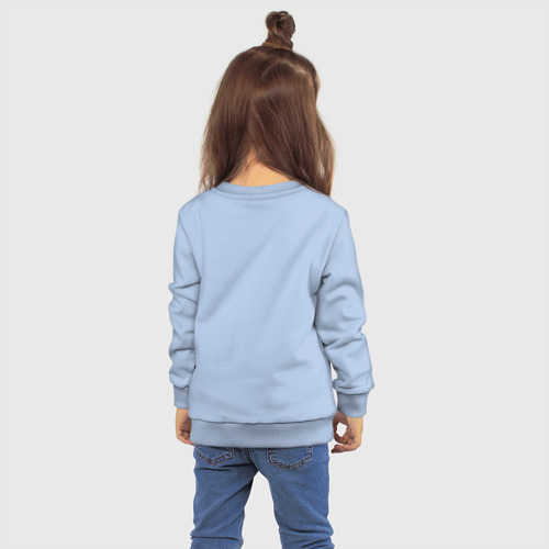 Детский свитшот хлопок Твин Пикс 6, цвет мягкое небо - фото 4