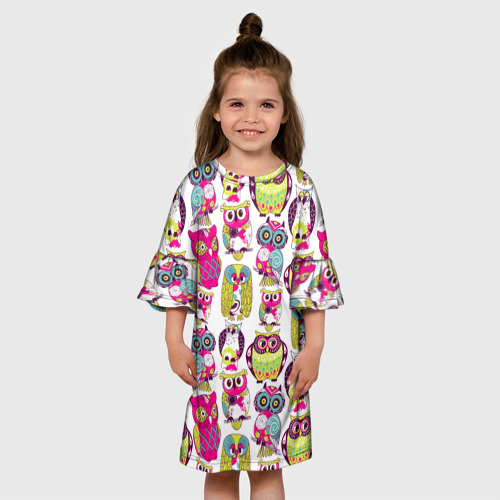 Детское платье 3D Совы - фото 4