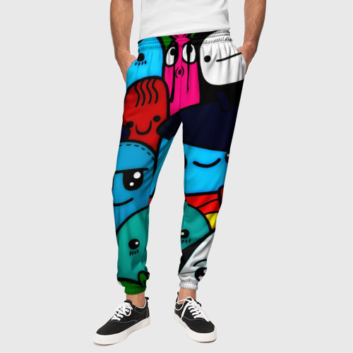 Мужские брюки 3D Монстрбомбинг, цвет 3D печать - фото 4