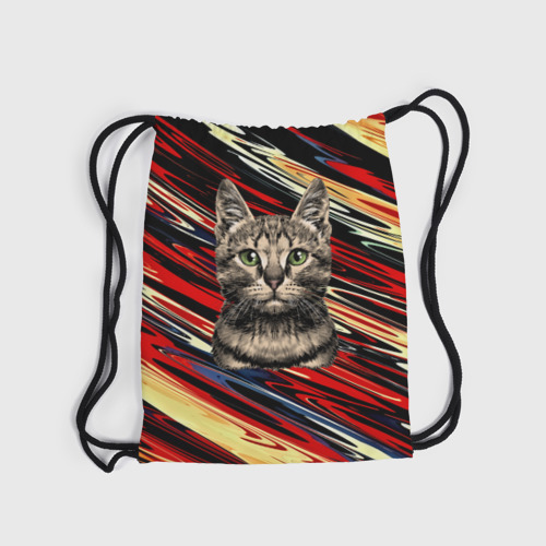 Рюкзак-мешок 3D Кот в разводах - фото 6