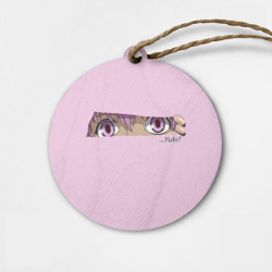 Деревянная игрушка круг Дневник будущего - глаза аниме