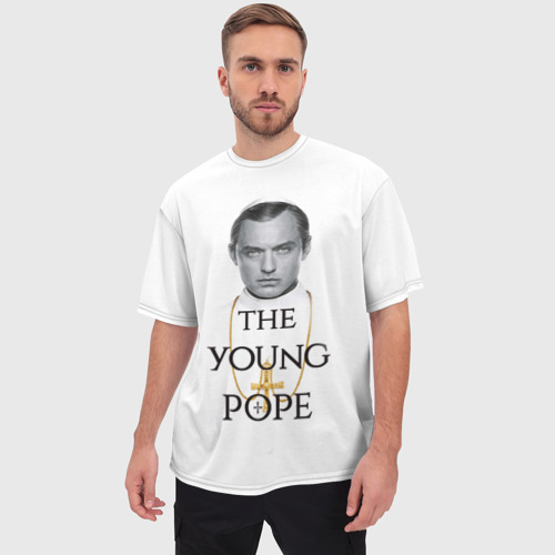 Мужская футболка oversize 3D The Young Pope, цвет 3D печать - фото 3