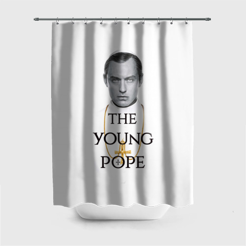 Штора 3D для ванной The Young Pope