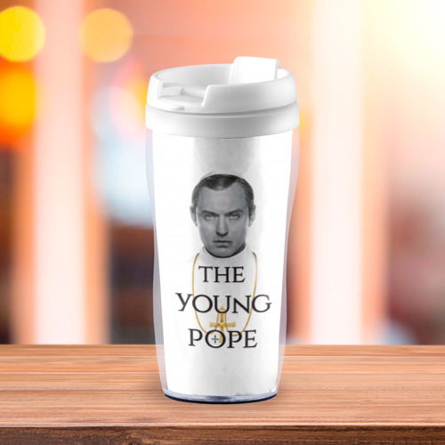 Термокружка-непроливайка The Young Pope, цвет белый - фото 3