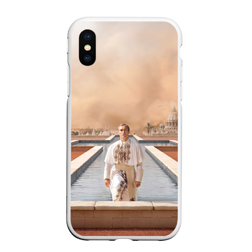 Чехол для iPhone XS Max матовый Италия, цвет белый