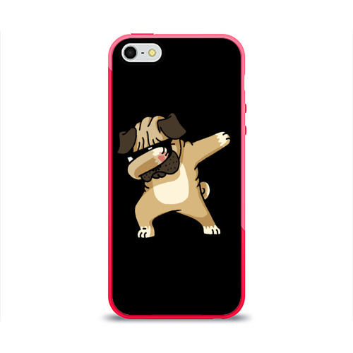 Чехол для iPhone 5/5S глянцевый Dog dab Фото 01 Чехол для iPhone 5/5S глянцевый Dog dab Фото 01