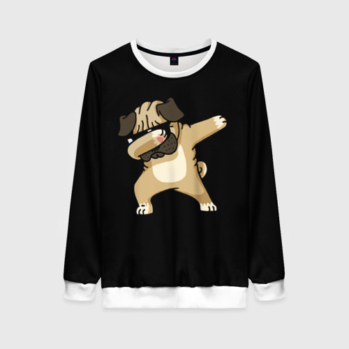 Женский свитшот 3D Dog dab, цвет 3D печать