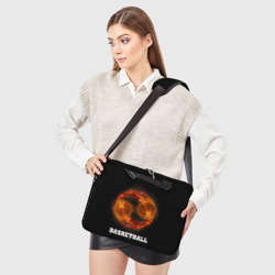 Сумка для ноутбука 3D Basketball fire - фото 2