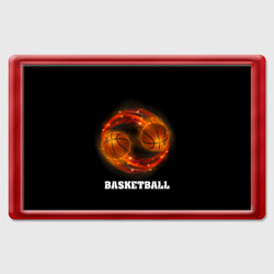 Магнит 45*70 Basketball fire