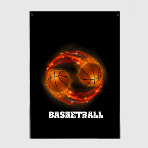 Постер Basketball fire