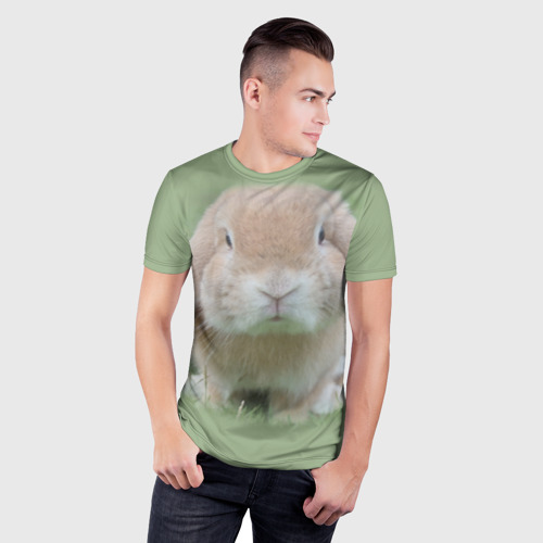 Мужская футболка 3D Slim Кролик - фото 3