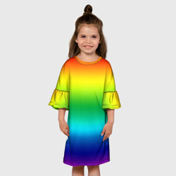 Детское платье 3D Радуга Градиент - фото 2