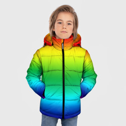 Зимняя куртка для мальчиков 3D Радуга Градиент - фото 2