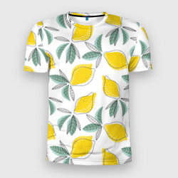 Мужская футболка 3D Slim Лимончики