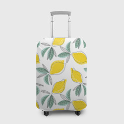 Чехол для чемодана 3D Лимончики