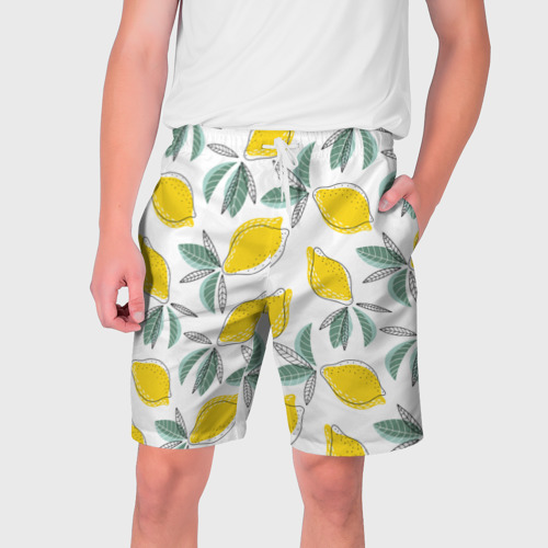 Мужские шорты 3D Лимончики