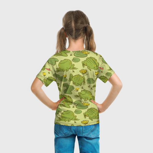 Детская футболка 3D Лягухи, цвет 3D печать - фото 6