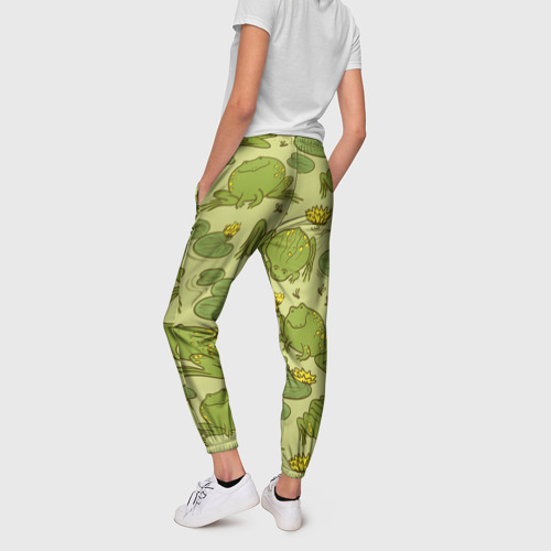 Женские брюки 3D Лягухи, цвет 3D печать - фото 4
