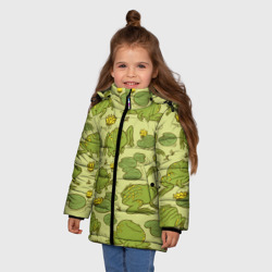 Зимняя куртка для девочек 3D Лягухи - фото 2