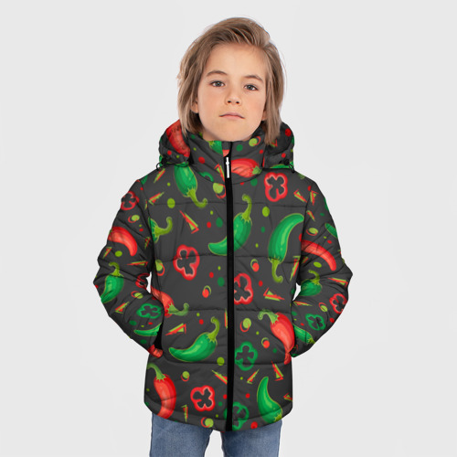 Зимняя куртка для мальчиков 3D Перчики - фото 3
