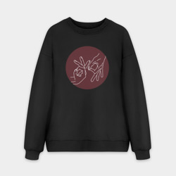 Мужской свитшот oversize без начеса хлопок T-Fest 1