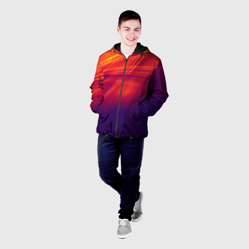 Мужская куртка 3D Глянцевый свет, цвет 3D печать - фото 3