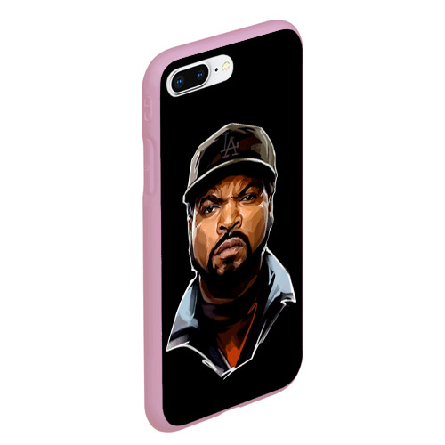 Чехол для iPhone 7Plus/8 Plus матовый Ice Cube 1, цвет розовый - фото 3