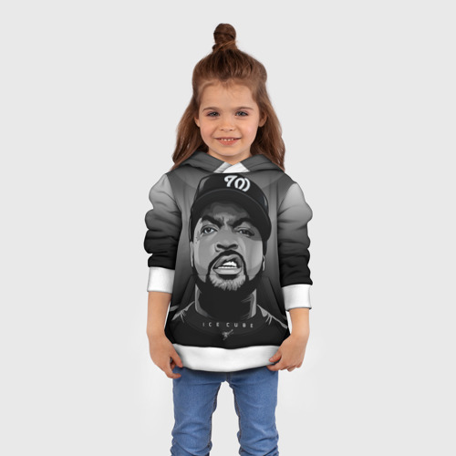 Детская толстовка 3D Ice Cube 2, цвет белый - фото 4