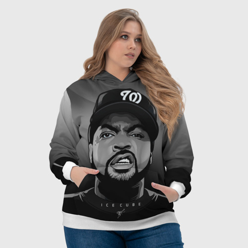 Женская толстовка 3D Ice Cube 2, цвет 3D печать - фото 6